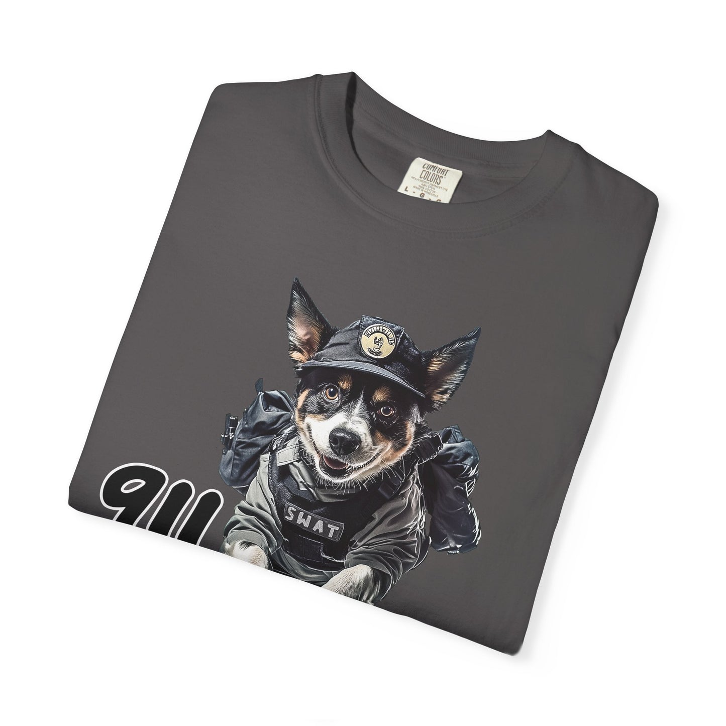 Heeler 911 Unisex T-shirt - Police Dog Design