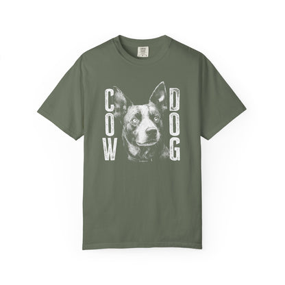 Cowdog Design with "COW DOG", Garment-Dyed T-shirt with