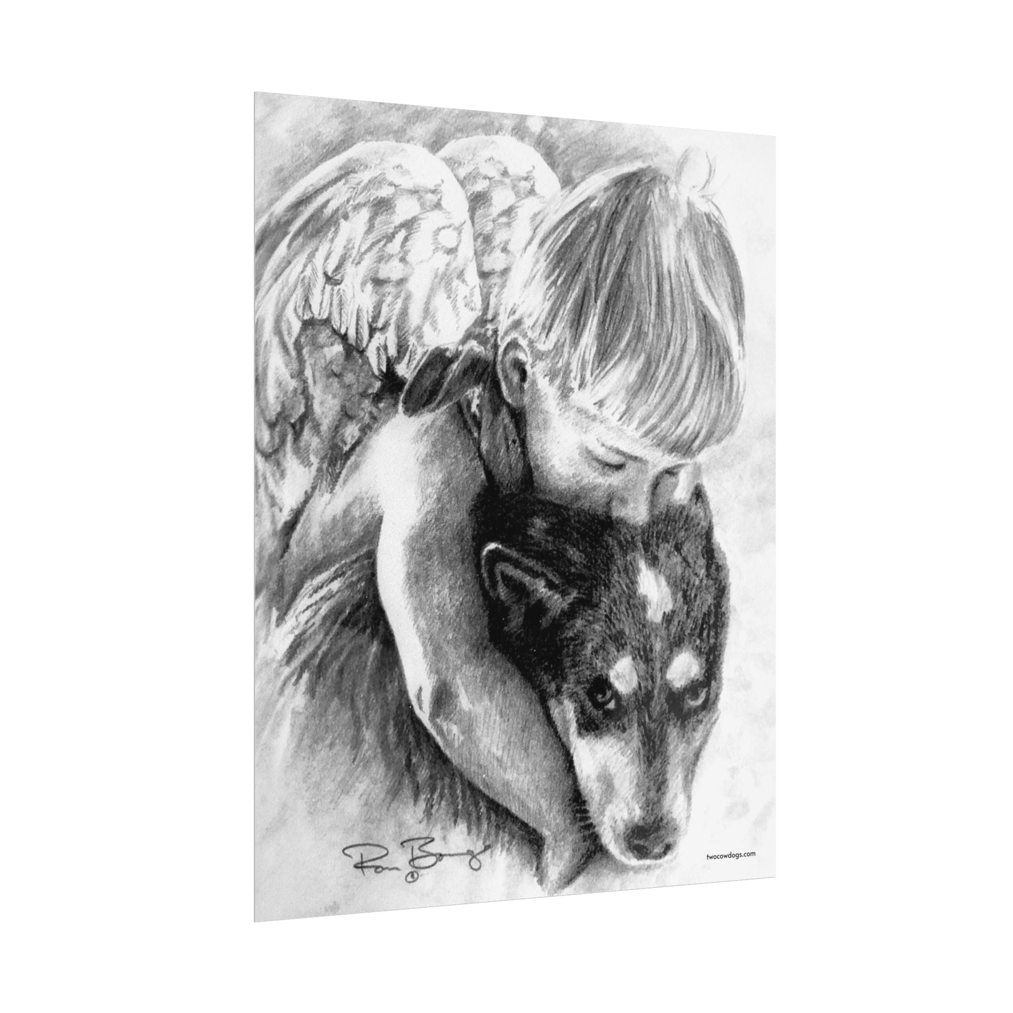 Little Angel and Heeler Print