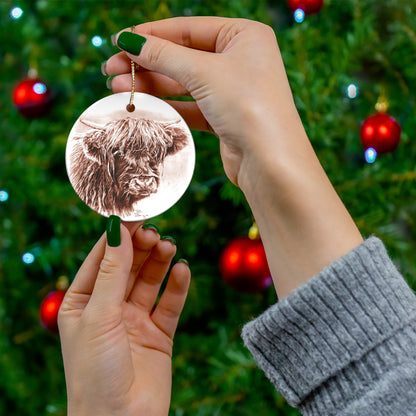 Scottish Highland Cow Ornament