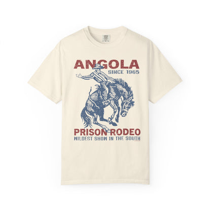 Vintage Angola Prison Rodeo T-Shirt, Unisex Tee, Graphic Top, Festival Clothing, Unique Gift for Cowboys, Hipster Shirt