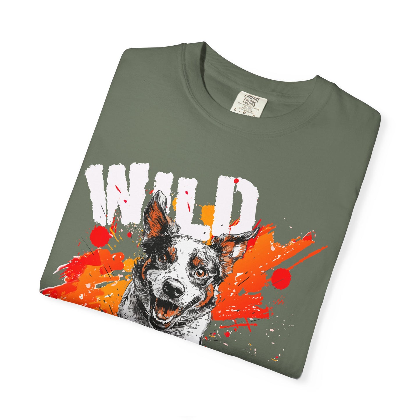 Wild Biatch Crazy Dog T-Shirt - Unisex Garment-Dyed
