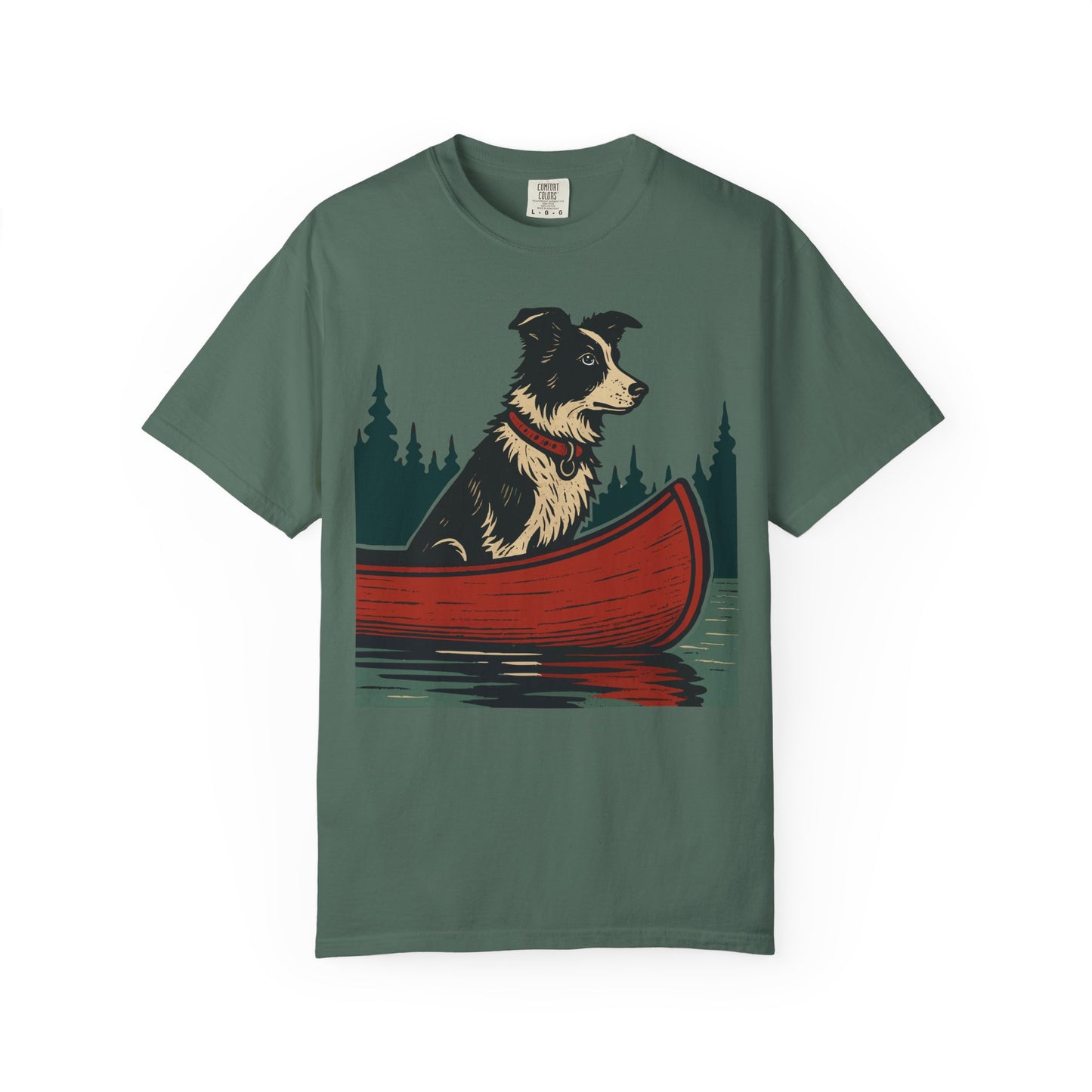 The Border Collie and the Canoe T-Shirt