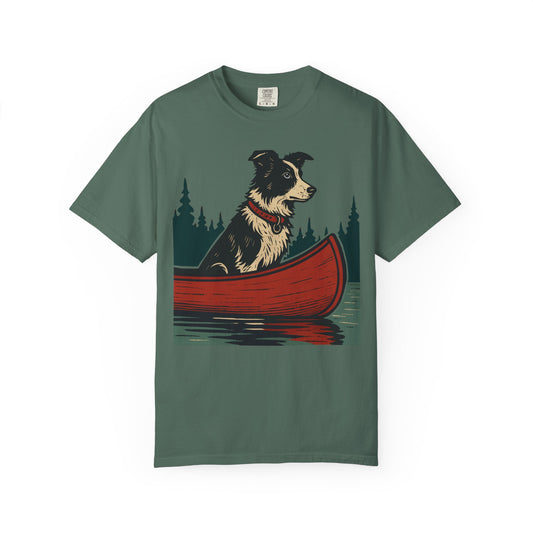 The Border Collie and the Canoe T-Shirt
