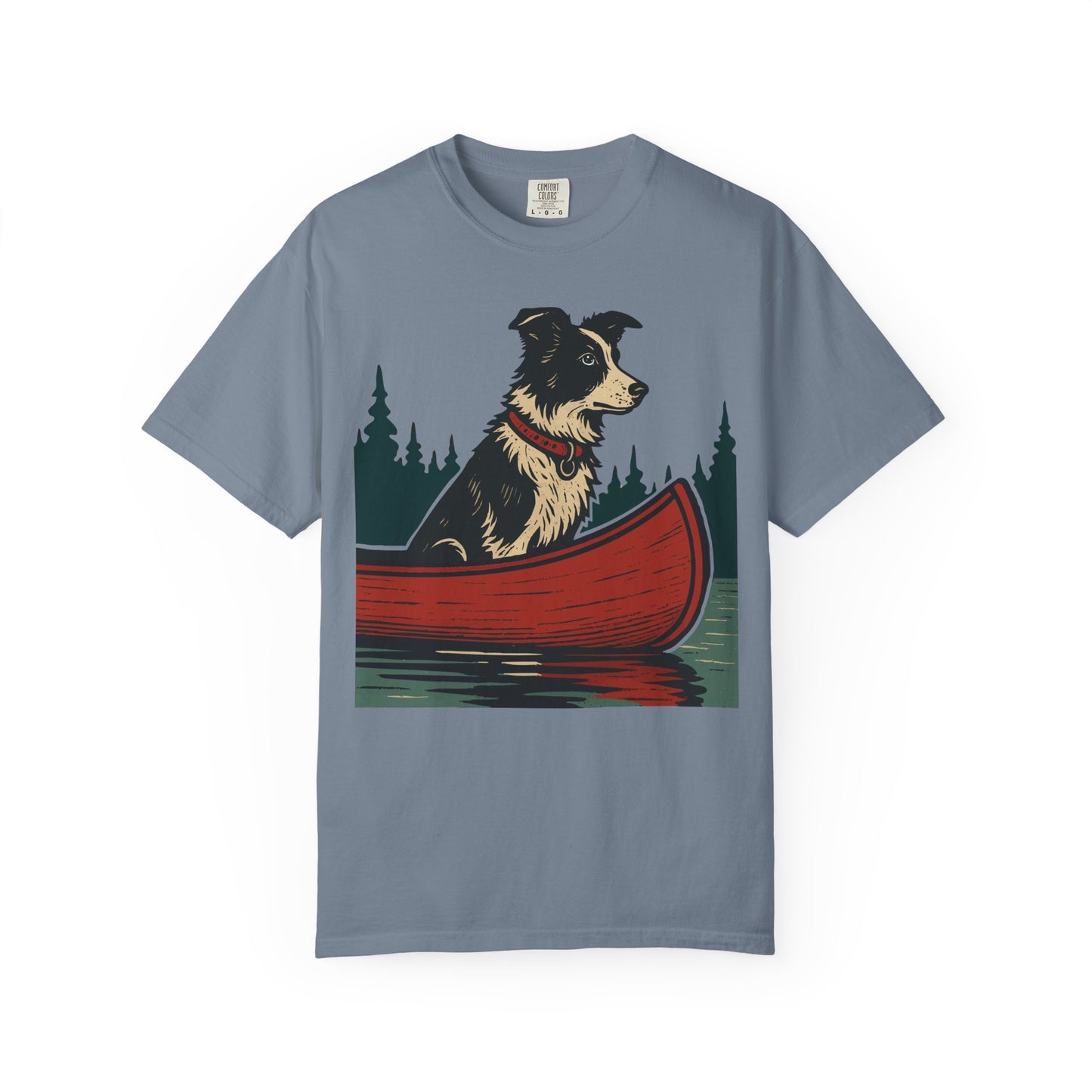 The Border Collie and the Canoe T-Shirt