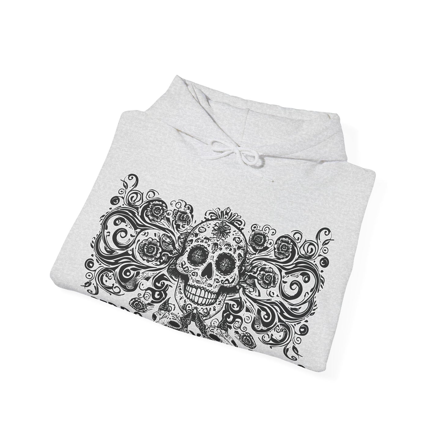 Perro y Perro Calavera Hoodie — Sugar Skull Dog Graphic Hoodie