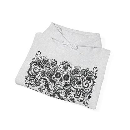 Perro y Perro Calavera Hoodie — Sugar Skull Dog Graphic Hoodie