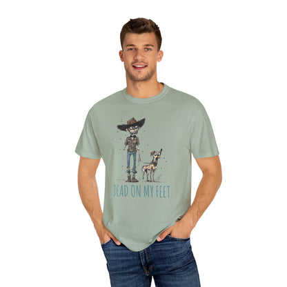 Dead on My Feet – Zombie Cowboy & Cowdog Tee