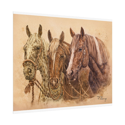 Horse Trio Print