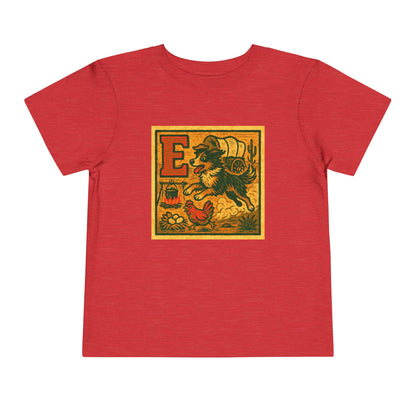 Western Block "E" Toddler Heavy Cotton™ Tee
