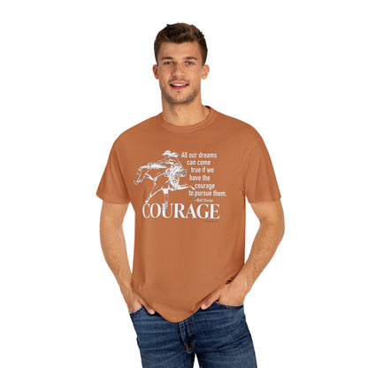 Courage Barrel Racing Garment-Dyed T-shirt