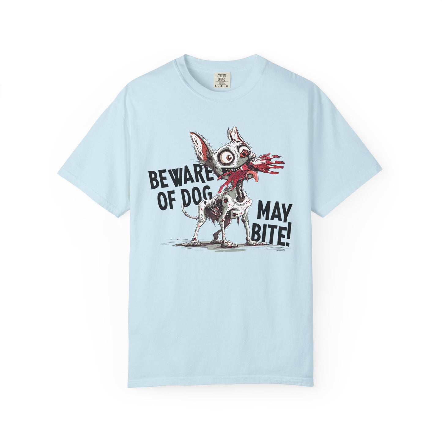 Beware of Dog – May Bite! Zombie Pup TShirt