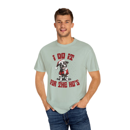 Holiday Cheer Unisex Garment-Dyed T-shirt, Christmas Gift Tee, Funny Xmas Shirt