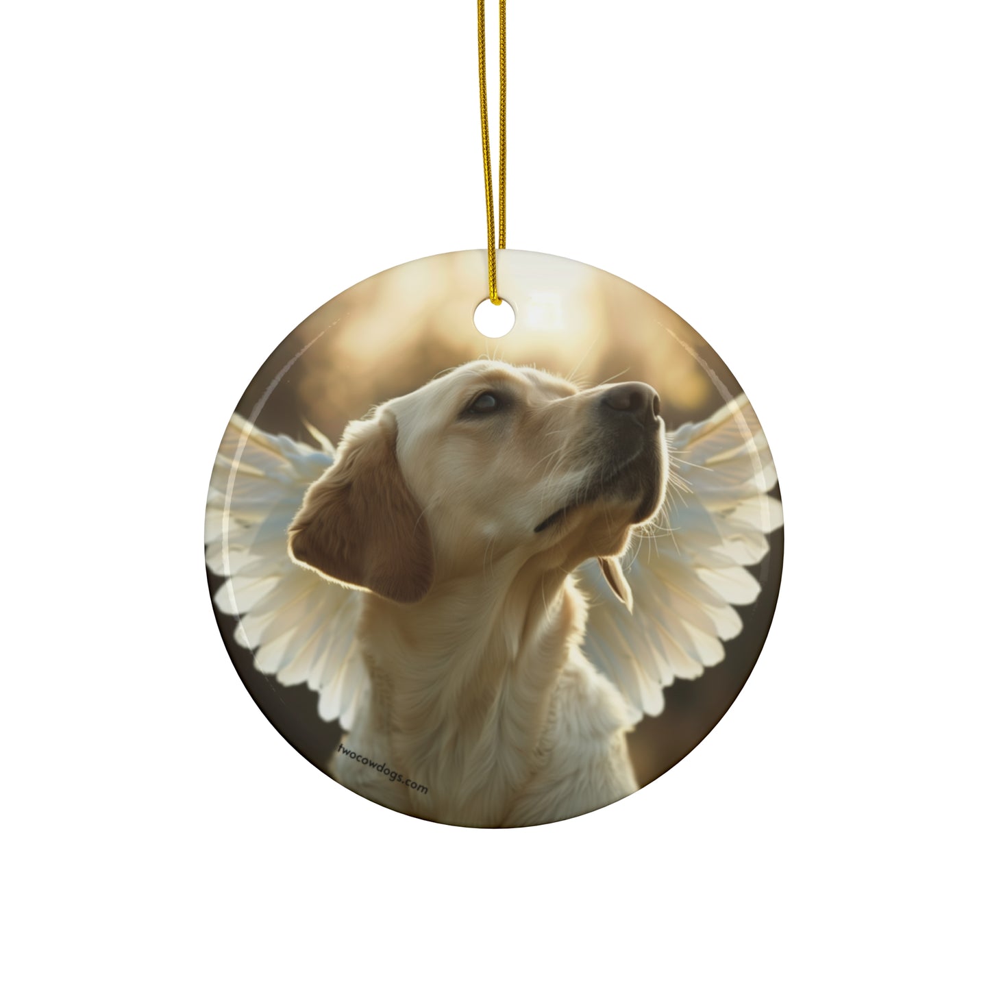 Stella, Yellow Lab Christmas Ornament