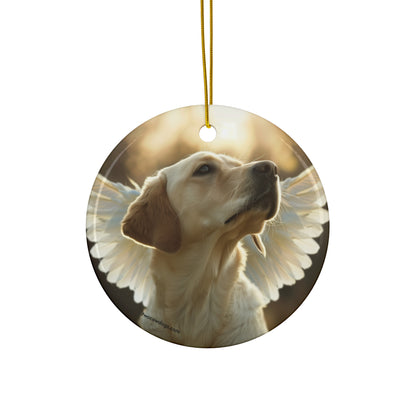 Stella, Yellow Lab Christmas Ornament