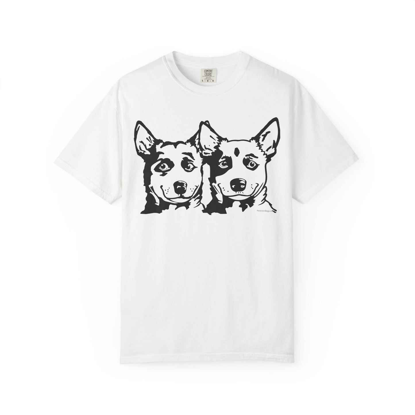 Cartoon Cowdogs Tshirt - Unisex Garment-Dyed