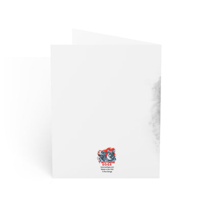 Greeting Cards - Blackmouth Cur Blank Notecards