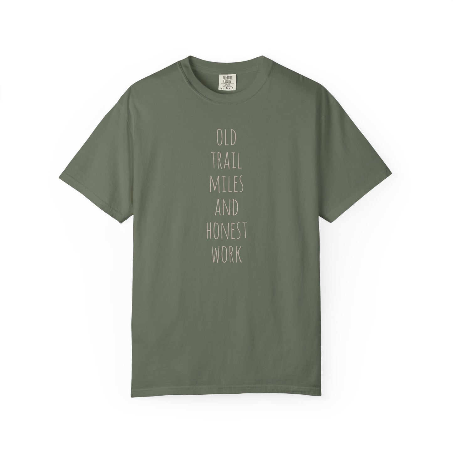 Old Trail Miles T-shirt, front and back design