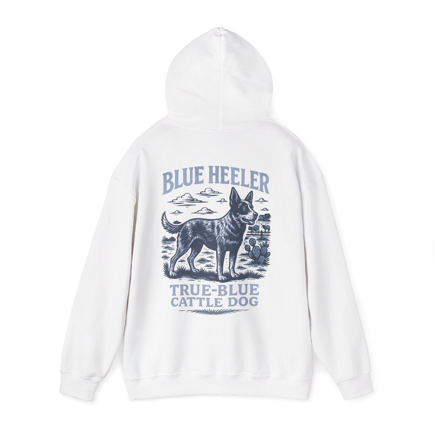 Blue Heeler Ranch Hoodie — "Built Like a Tank" Western Cattle Dog