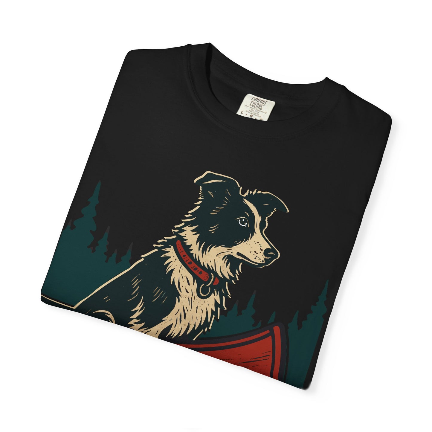 The Border Collie and the Canoe T-Shirt