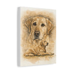 Yellow Lab Stretched Canvas Print — "Stella" Matte 1.25"