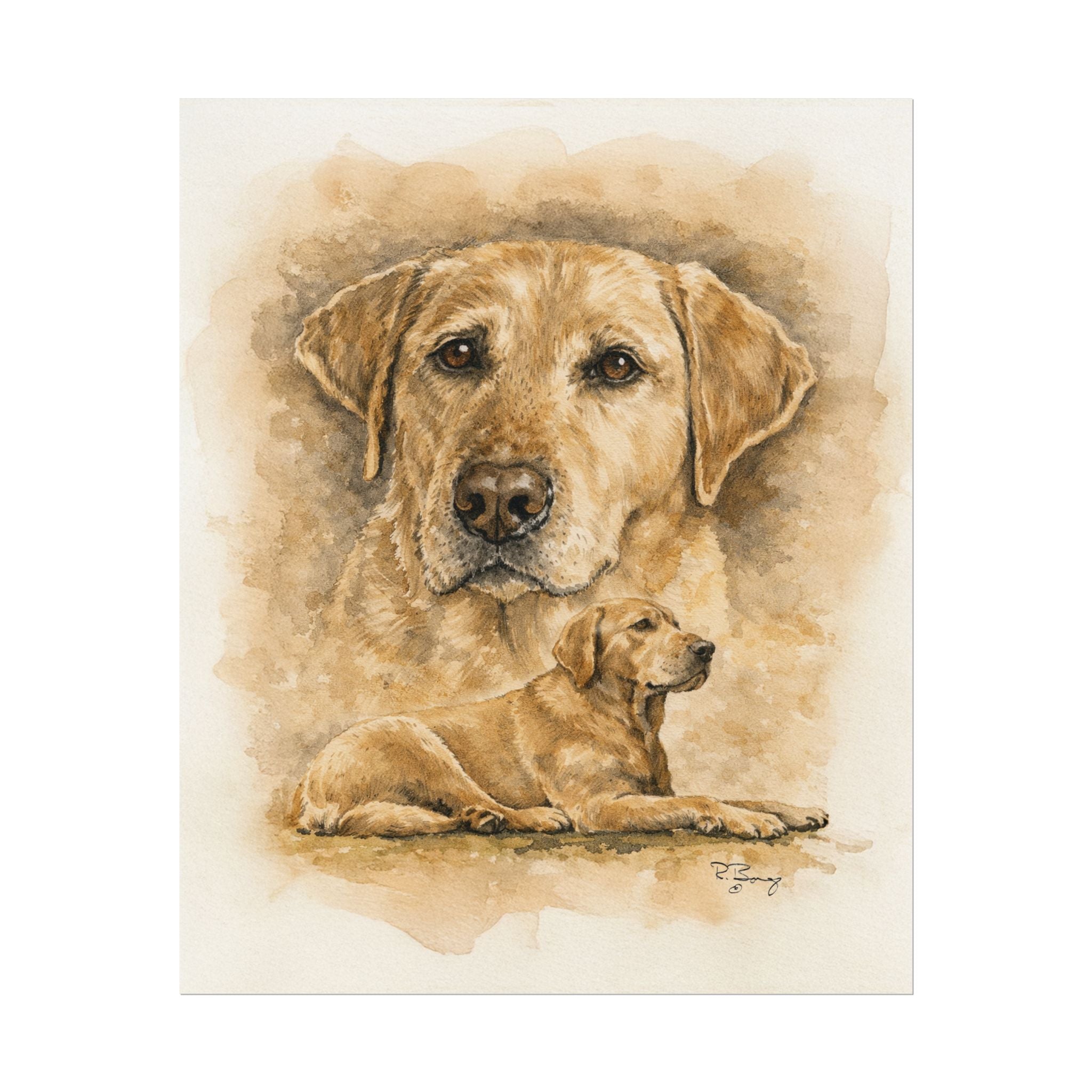 Yellow Labrador Archival Poster — "Stella"