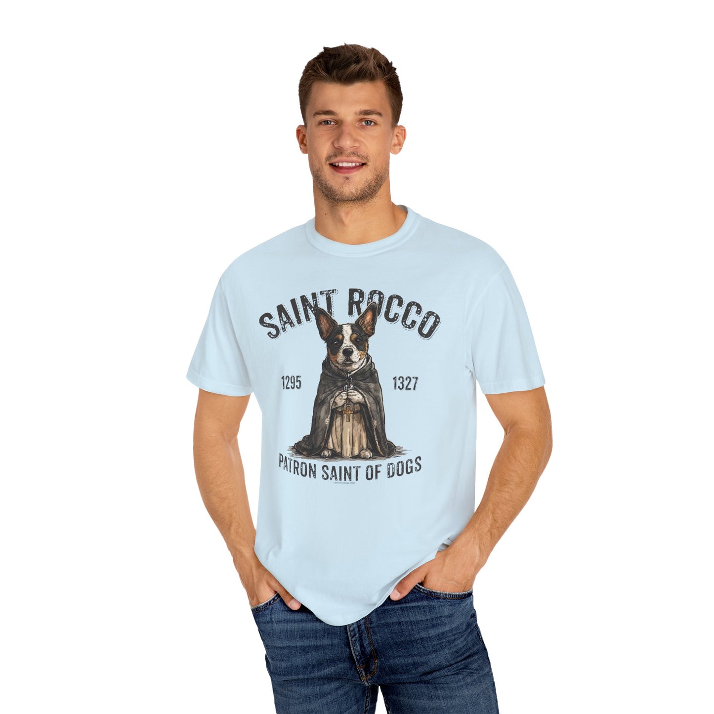 Saint Rocco Unisex T-Shirt - Patron Saint of Dogs and Dog Lovers