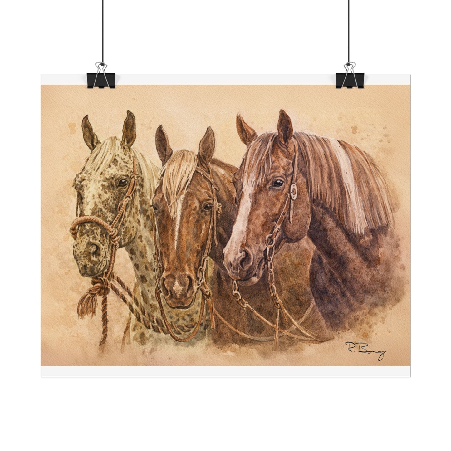 Horse Trio Print