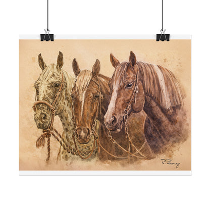 Horse Trio Print