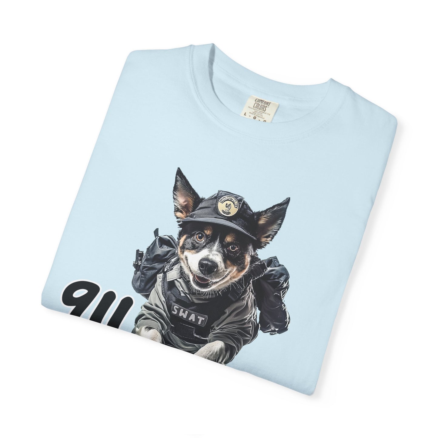 Heeler 911 Unisex T-shirt - Police Dog Design