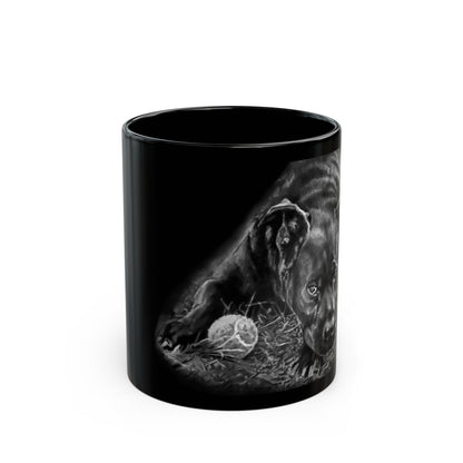 11oz Black Dog Black Mug