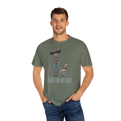 Dead on My Feet – Zombie Cowboy & Cowdog Tee