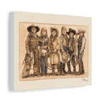 Cowgirls Stretched Canvas Print