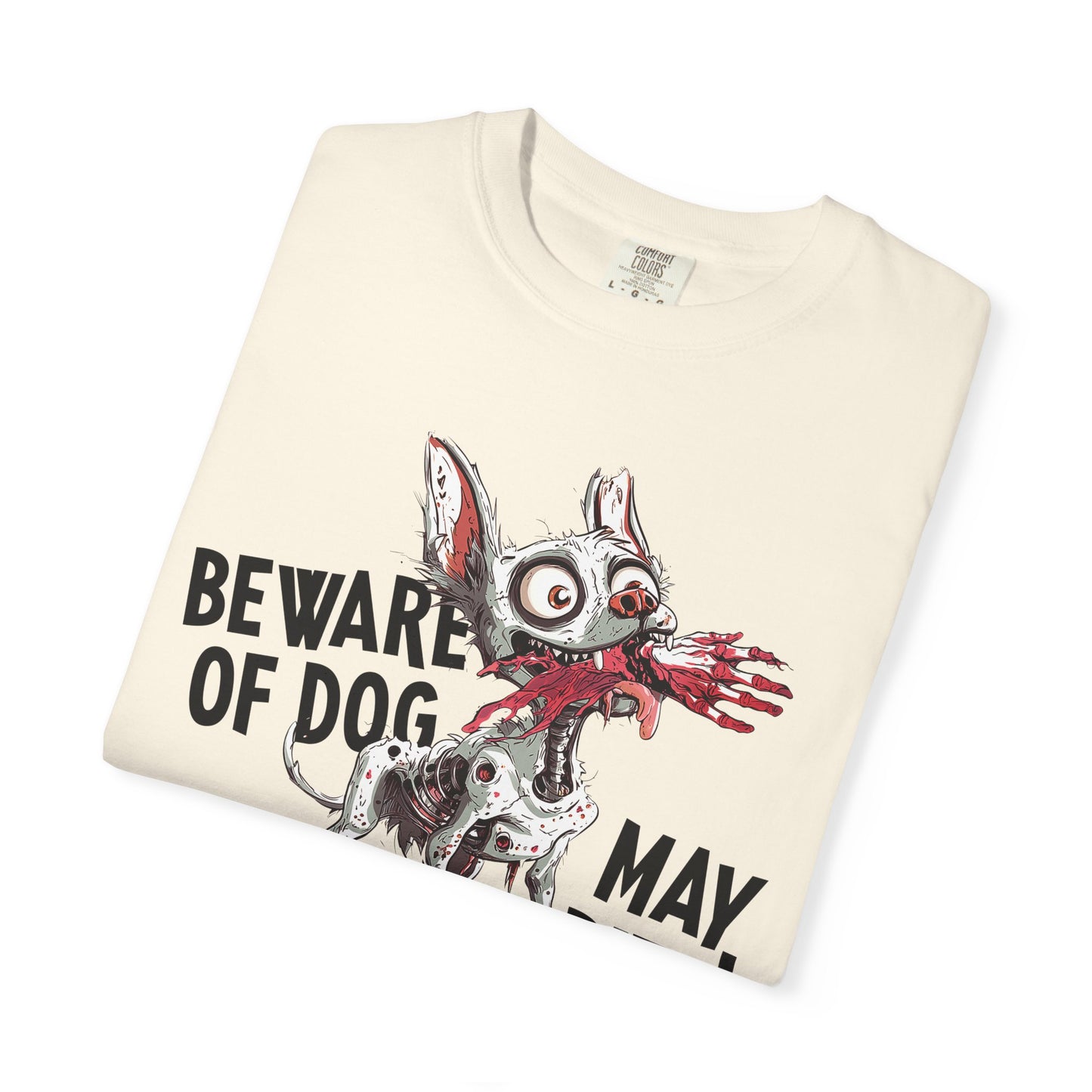 Beware of Dog Unisex T-Shirt, Super-Soft Garment-Dyed Tee