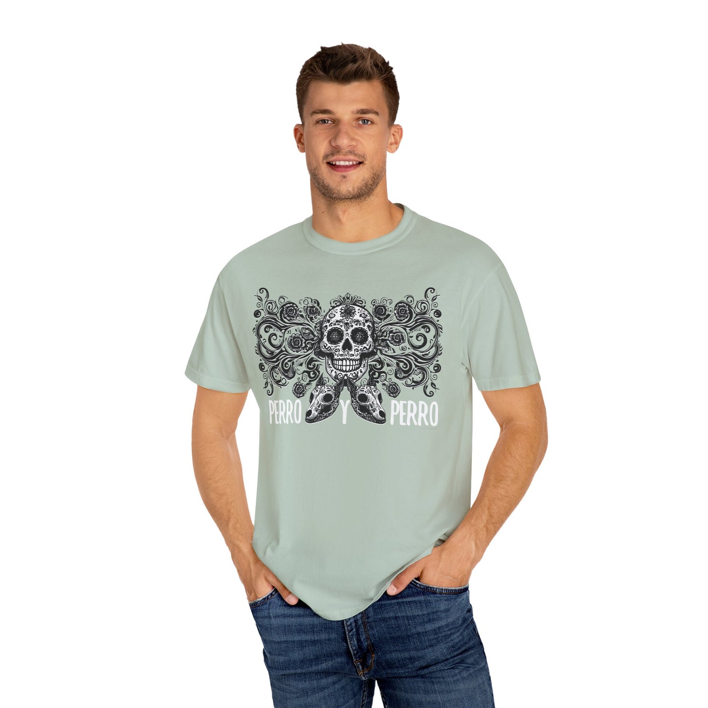 Perro y Perro T-Shirt, Dia De Los Muertos, Two Dogs