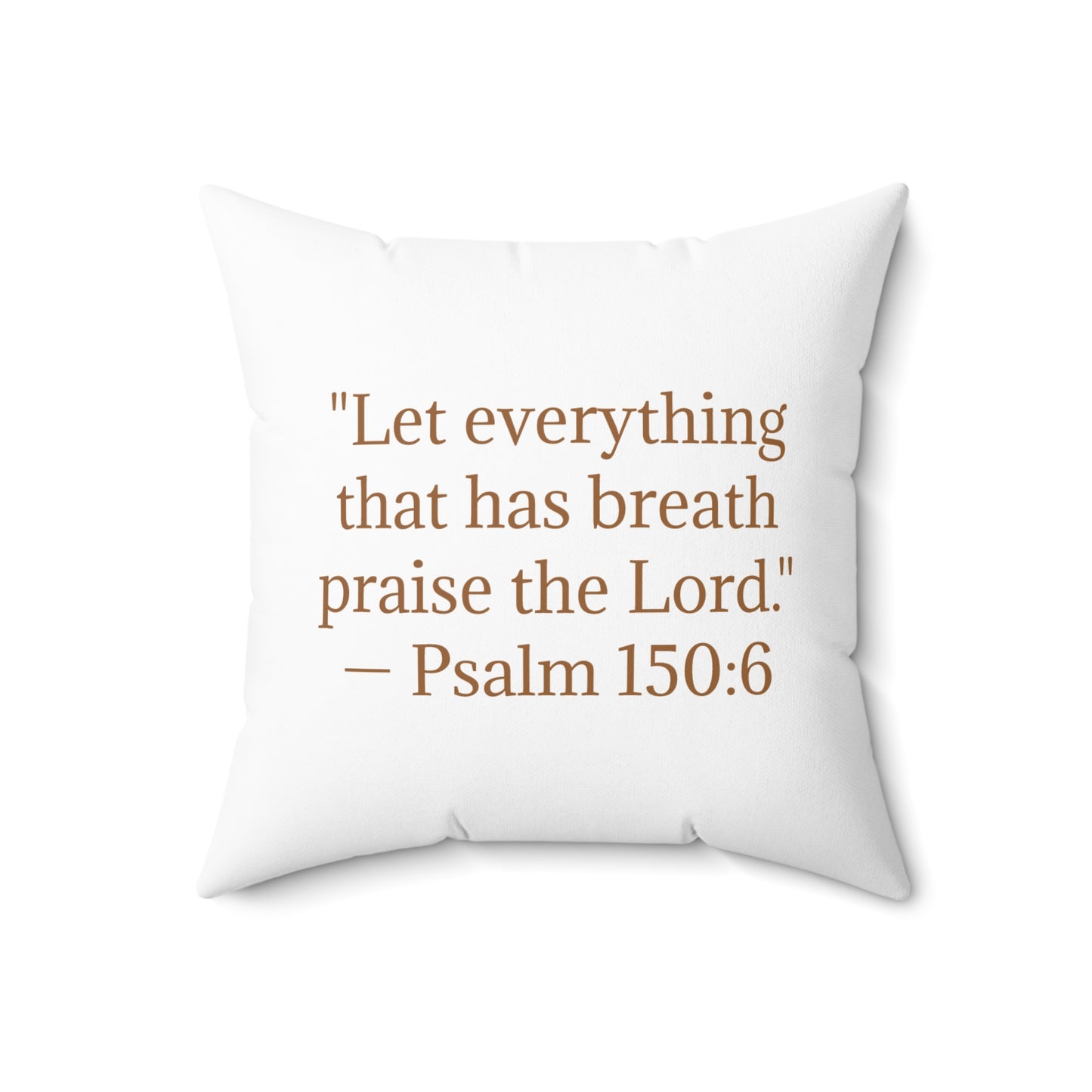 Prairie Praise Sepia Pillow with Psalm 150:6 Verse