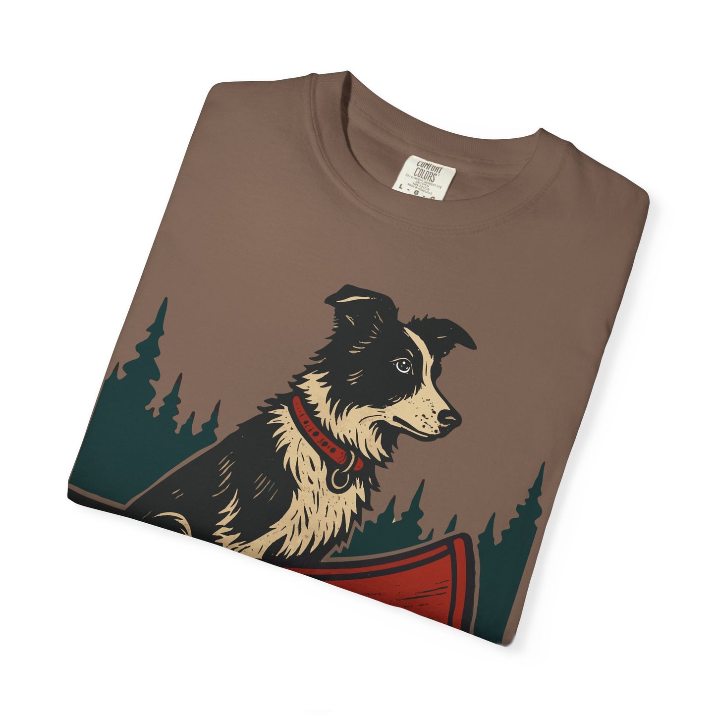 The Border Collie and the Canoe T-Shirt