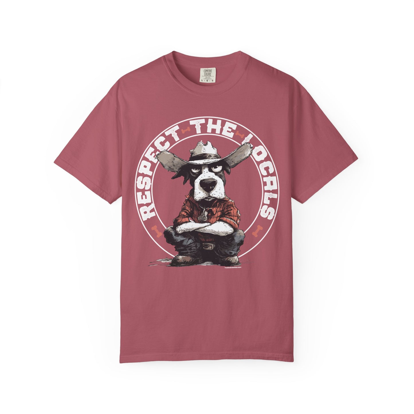 Respect the Locals T-shirt with Cowdog Design