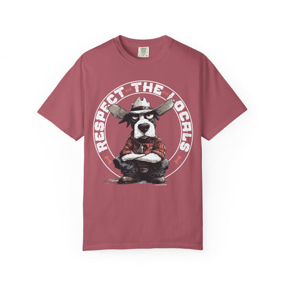 Respect the Locals T-shirt with Cowdog Design