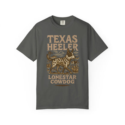 Texas Heeler Ranch Dog T-Shirt — Grit, Lightning & Loyalty