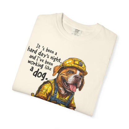 Hard Days Night, Construction Dog Super Soft Tee Shirt