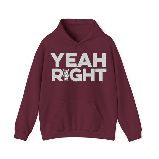 YEAH RIGHT, Heavy-Blend Hooded Sweatshirt