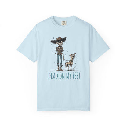 Zombie T-Shirt, Dead on My Feet, Humorous