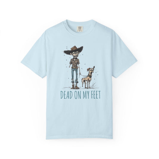Zombie T-Shirt, Dead on My Feet, Humorous