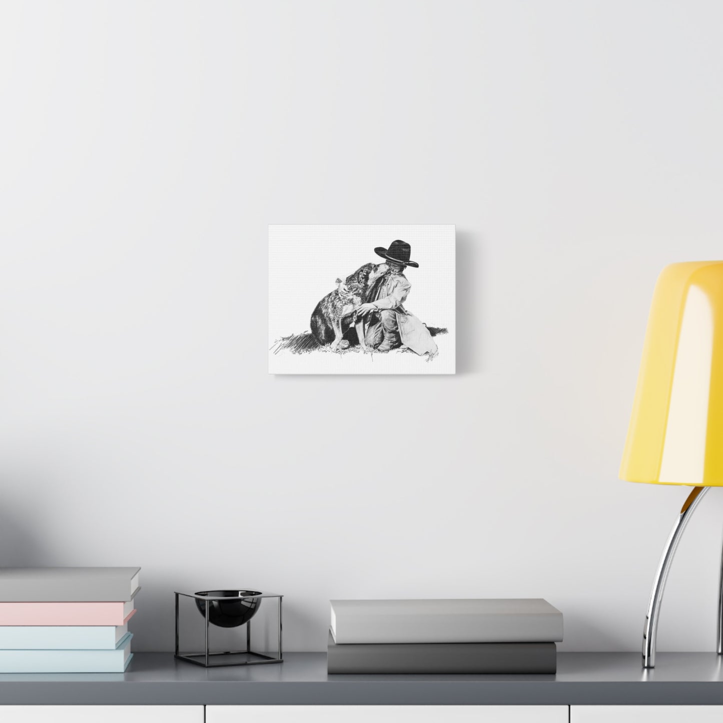 Justin's Heeler Stretched Canvas