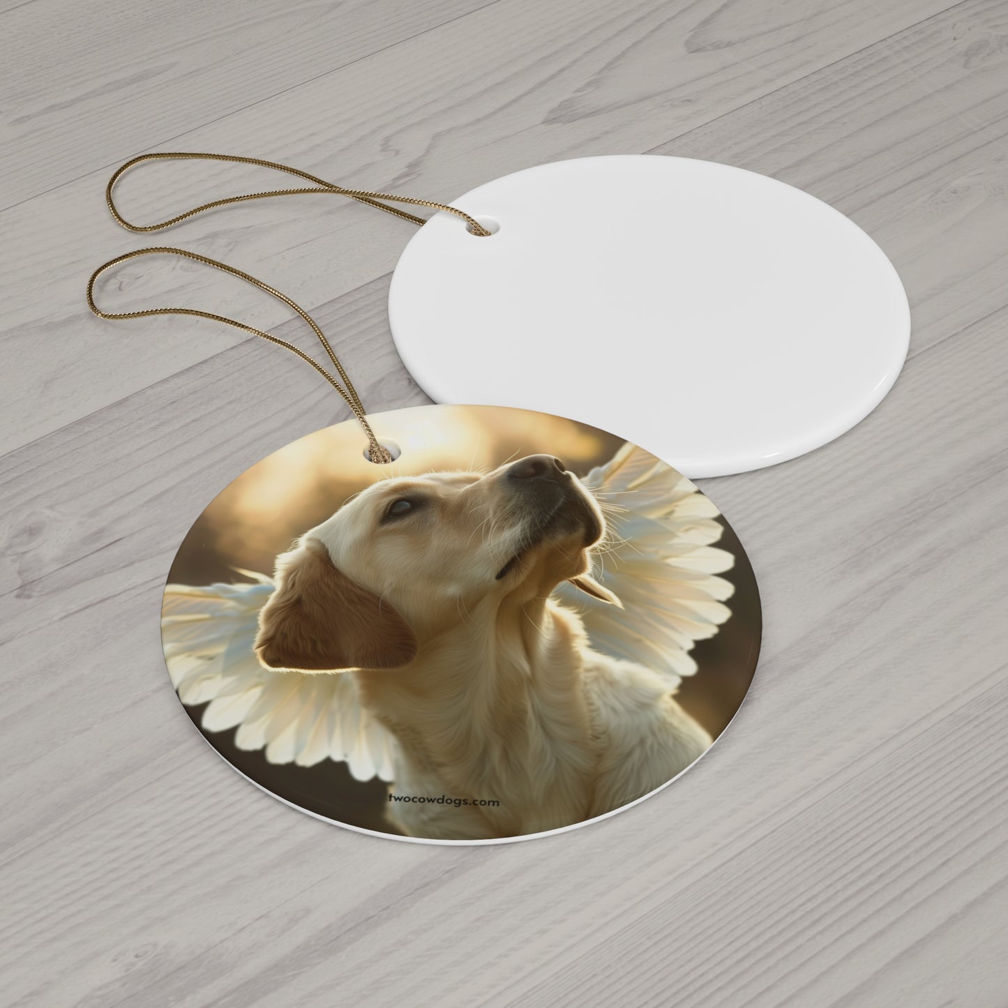 Stella, Yellow Lab Christmas Ornament