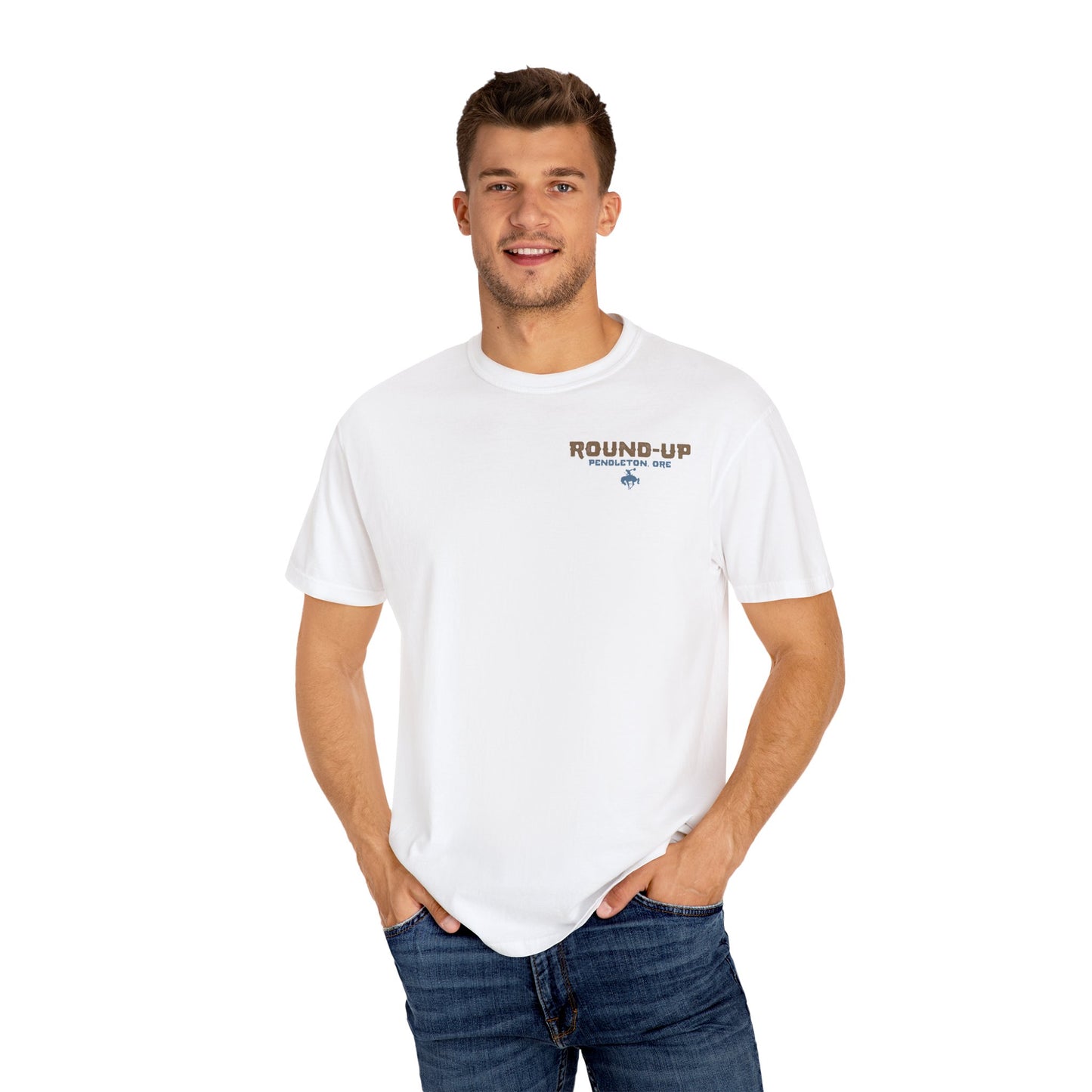 Vintage Rodeo Round-Up Pendleton T-Shirt, Front and Back