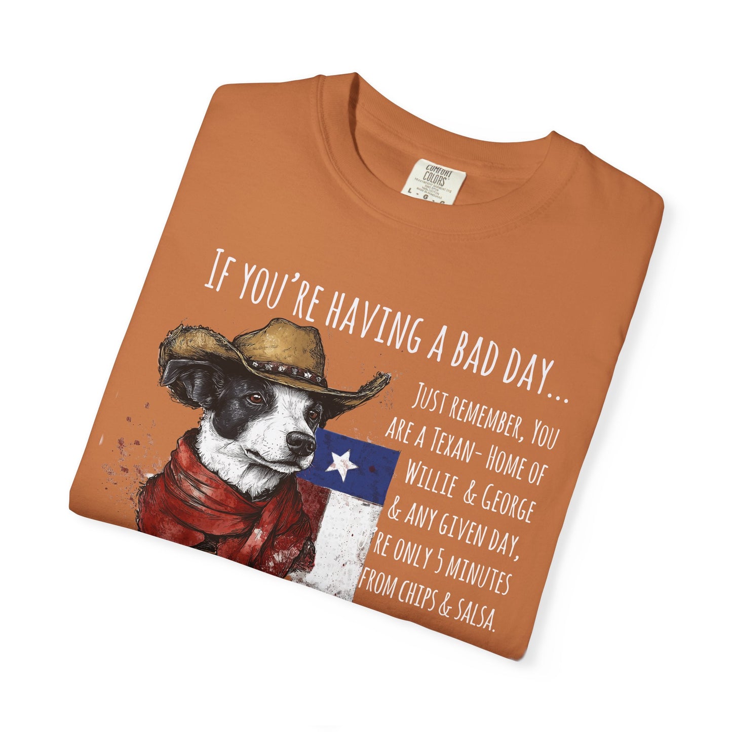 Texas Unisex Garment-Dyed T-shirt - If You're Having a Bad Day