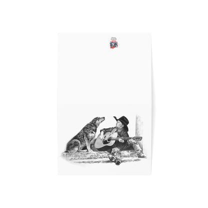 Cowboy Crooners, Heeler Cowdog and Guitar Blank Notecards