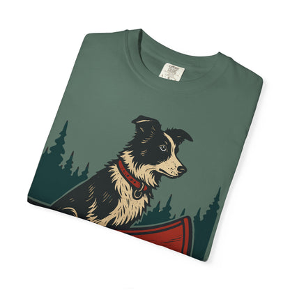 The Border Collie and the Canoe T-Shirt